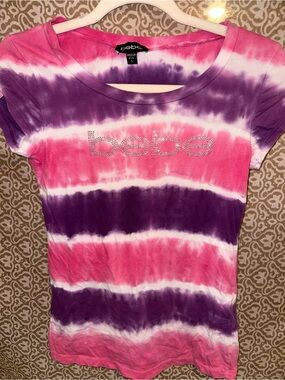 bebe rhinestone logo tee